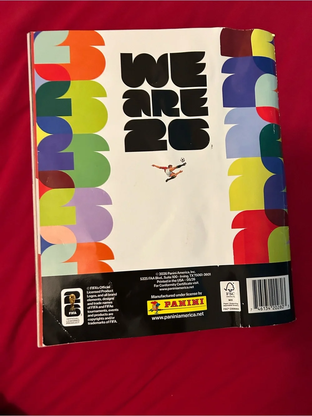 Panini World Cup 2026 Sticker Album - Multicolor with Gold Trophy